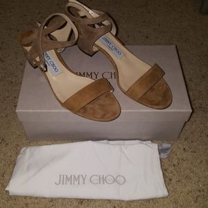 Strappy tan Jimmy Choo Sandals